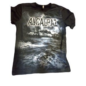 Alcatraz Prison “The Rock" T-Shirt All Over Print‎ Mens Size XL (052)